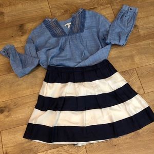 A-Line mini skirt, J Crew, size 6